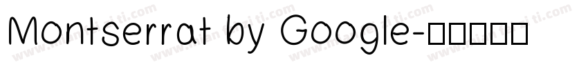 Montserrat by Google字体转换